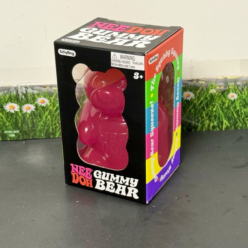NeeDoh Gummy Bear - Pink- Brand New Sealed - Schylling